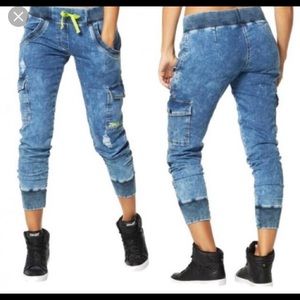Zumba ! Get Faded Denim Dance Pants